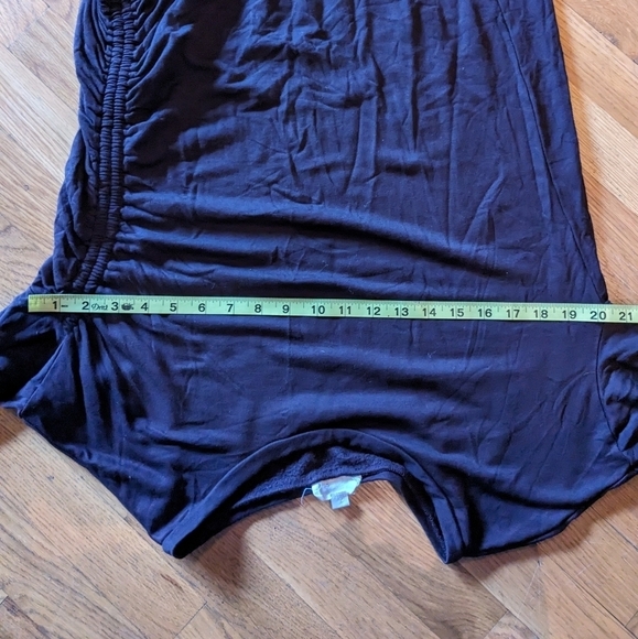 Loft Medium Brown Lounge Cozy Long Sleeve Shirt w/ Fuzzy Inside - Picture 6 of 8